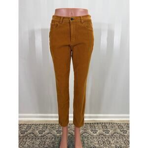 KENSIE The Kelsey High Rise Skinny Mustard Yellow Corduroy Jeans Sz 4